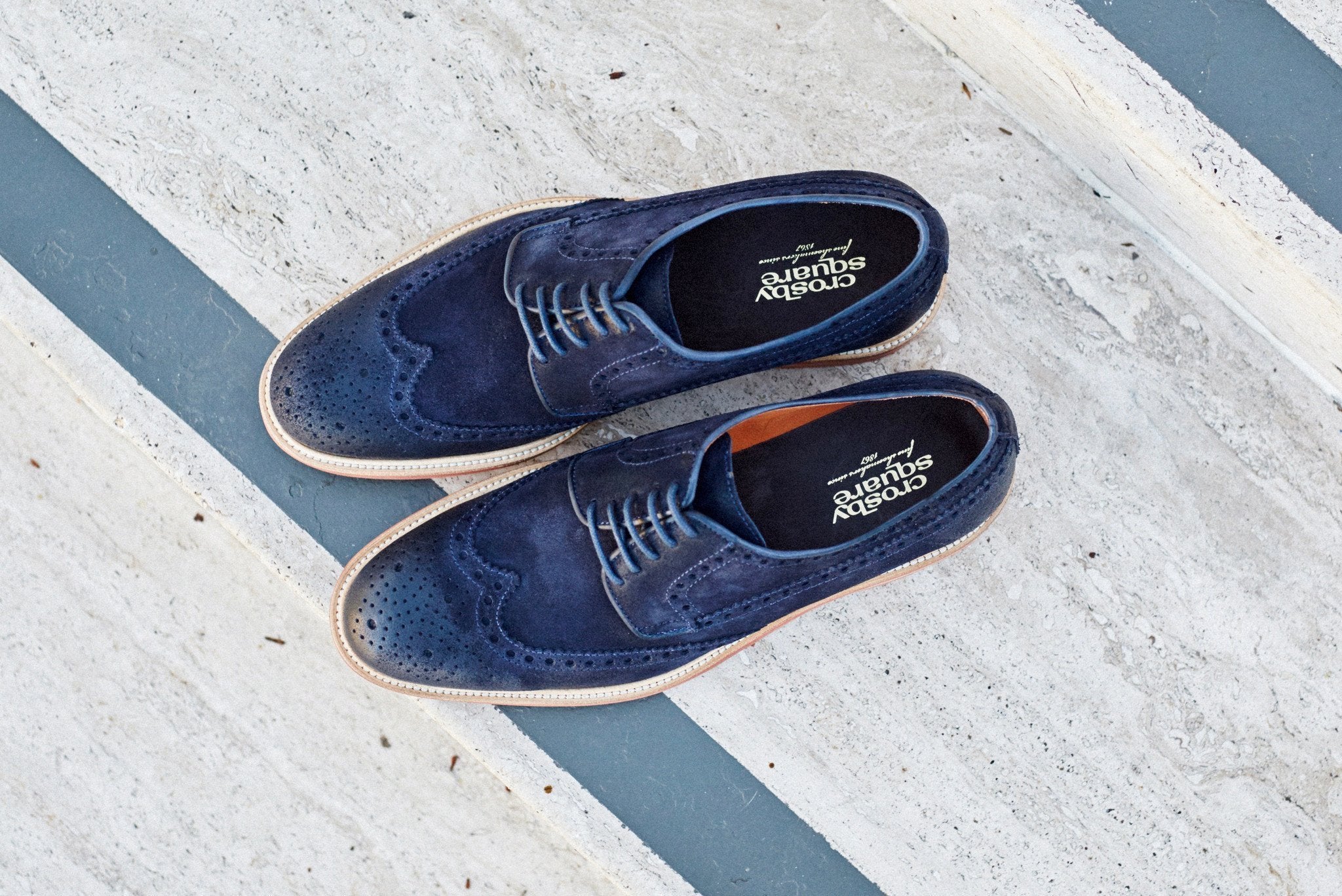 The Woodford in Navy Suede
